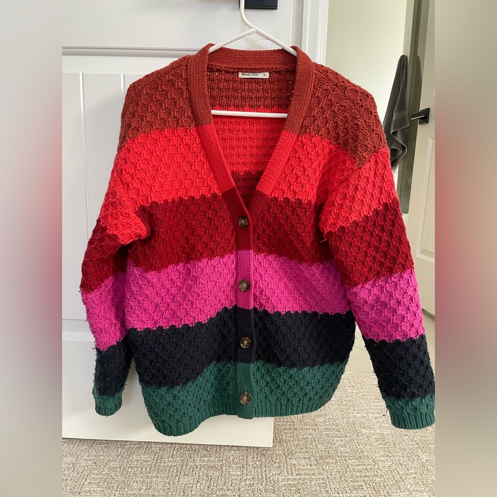 Marine Layer striped cardigan